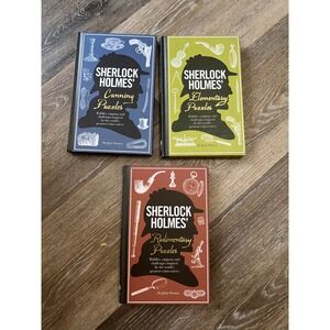 Sherlock Holmes Puzzle Books Multicolor Hardcover 3 Book Set Dr Watson